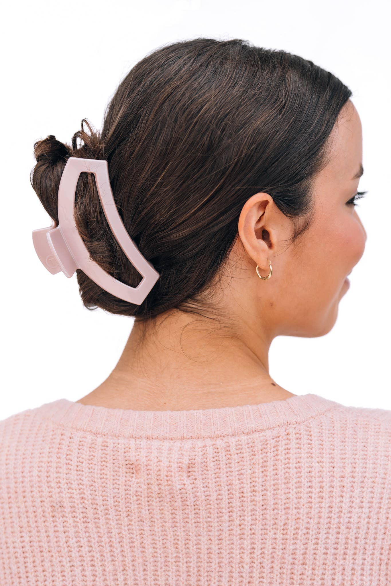 Open Hair Clip | Large | Pearly Pink