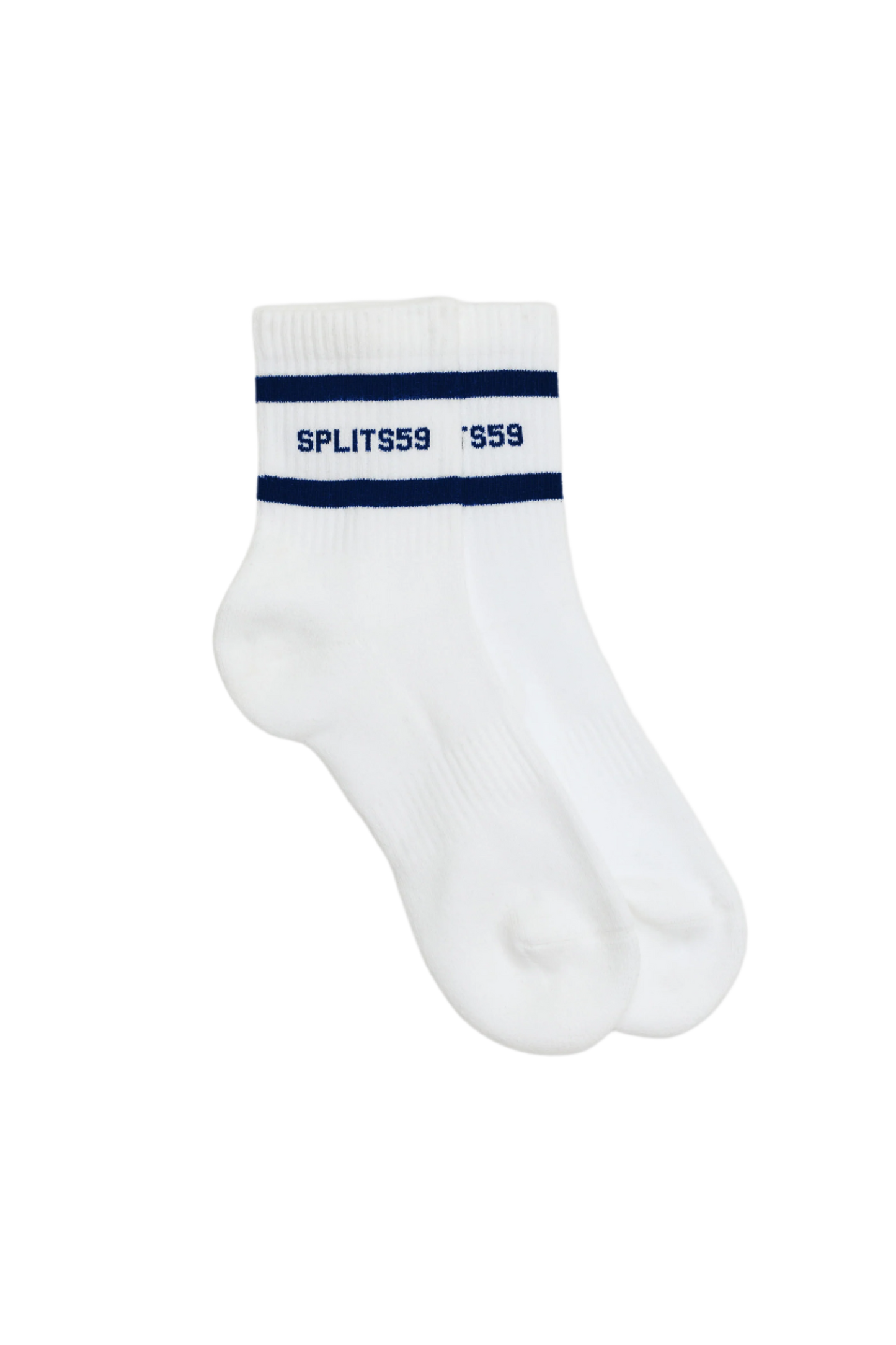 logo stripe quarter socks