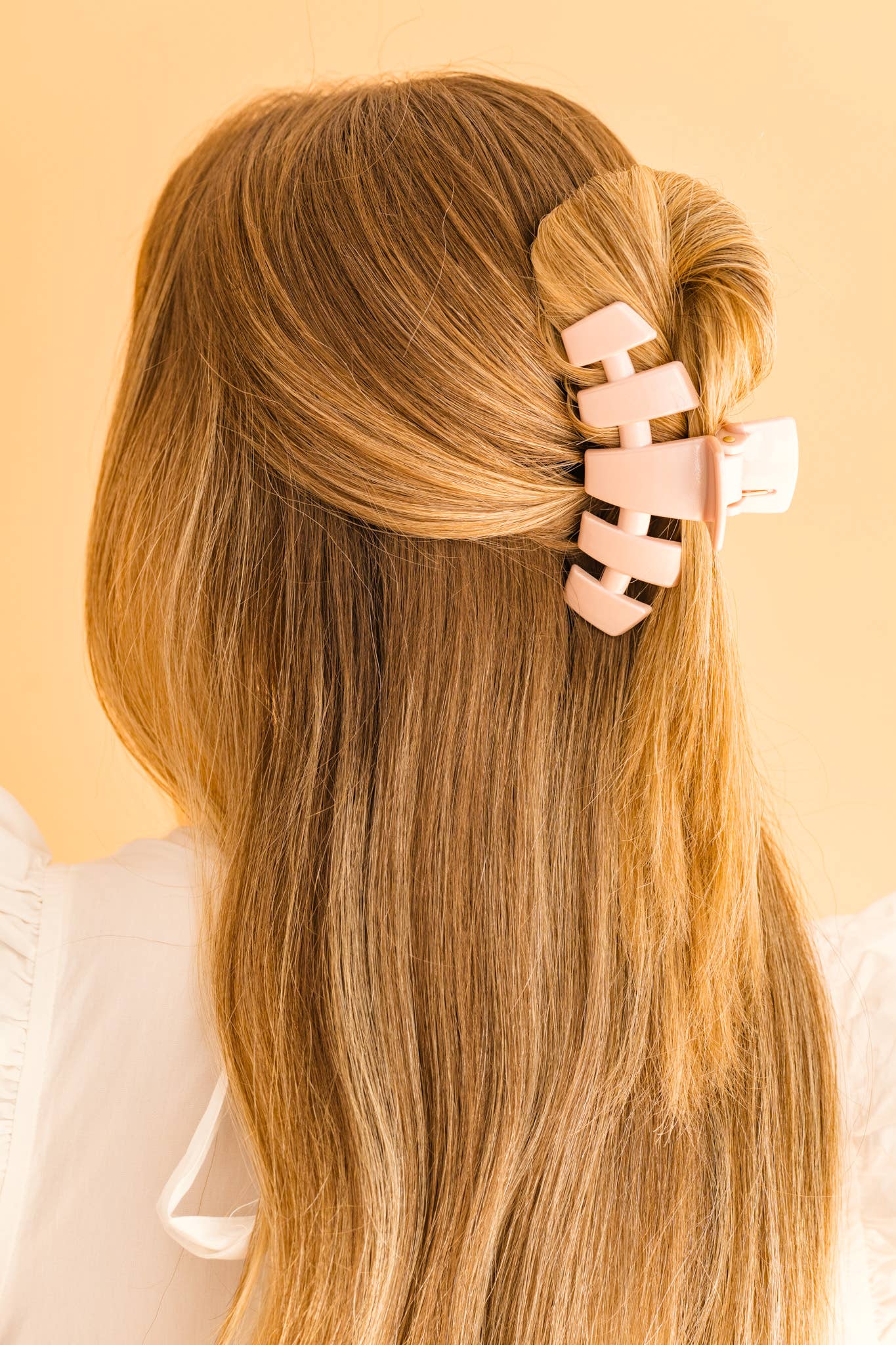 Classic Hair Clip | Large | Pearly Pink