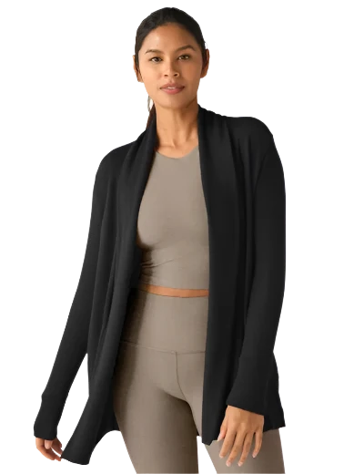 relax rib cardigan